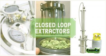 Close loop extractor for cannabis